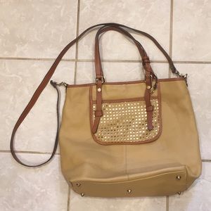 $260+ NWT Grey Gorgeous Asia Bellucci Leather Purse//Tote